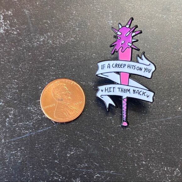 Hit A Creep Enamel Pin/ Brooch Lapel - Picture 3 of 6